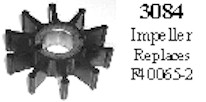 Force water pump impeller 35 - 45 hp