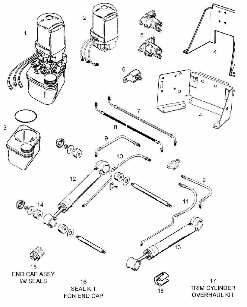 MerCruiser Bravo I II III Power Tilt and Trim