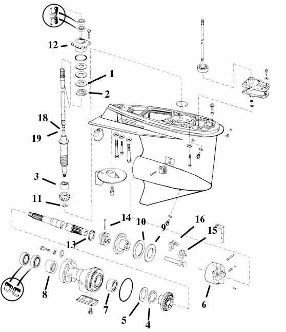 OMC V-4 Lower Unit